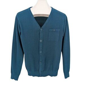 Royal Testimony Button Front Knit Cardigan Academia Preppy Minimalist Y2K Size S